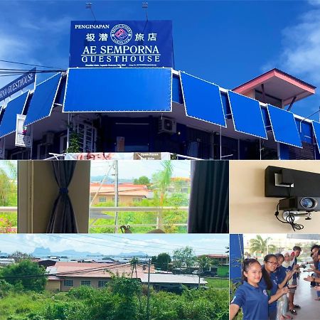 Ae Semporna Guesthouse 极潜旅店 Bagian luar foto